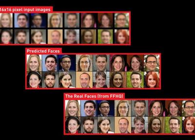 استخراج و حدس چهره از روی عکس های بسیار کم کیفیت! فناوری ای با کاربرد دو سویه - الگوریتم های هوش مصنوعی چهره افراد را از روی یک عکس 16 در 16 پیکسل تشخیص می دهند