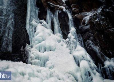 آبشار یخی پریشان سنقر جاذبه گردشگری شد