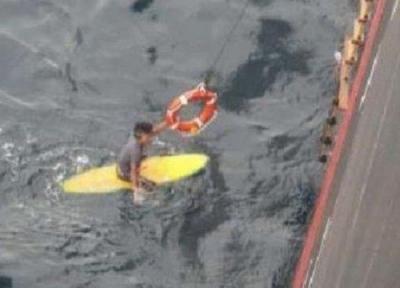 نجات گردشگر خوش شانس پس از 16 ساعت در اقیانوس