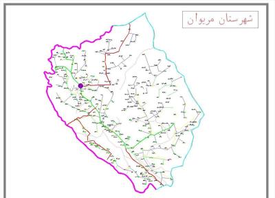 تاریخچه و نقشه جامع شهر مریوان در ویکی خبرنگاران