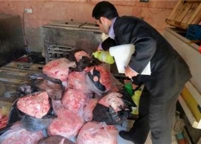 کشف و معدوم سازی 250 کیلوگرم گوشت فاسد و غیر مصرف انسانی در ملکان
