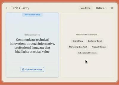 آیا کلاد می تواند کاملاً مثل شما بنویسد؟ ویژگی نو تنظیم سبک نوشتاری در هوش مصنوعی