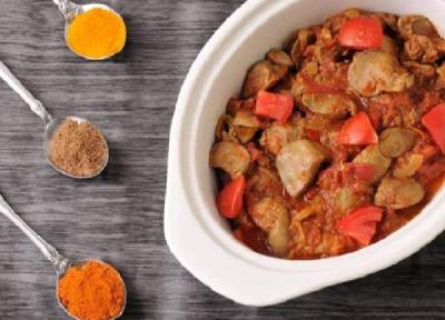 خوراک دل و جگر مرغ